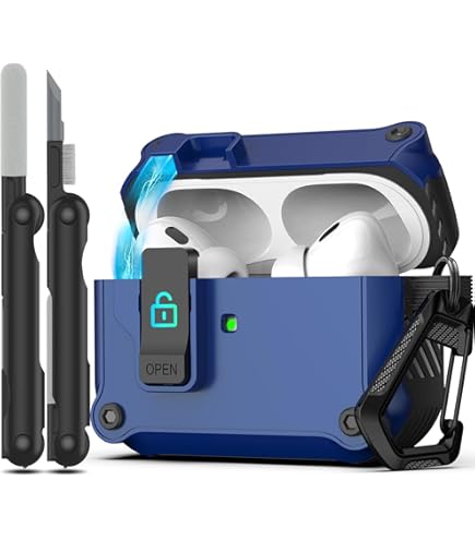 Amazon.com: RFUNGUANGO AirPods Pro Case Cover with Secure Lock